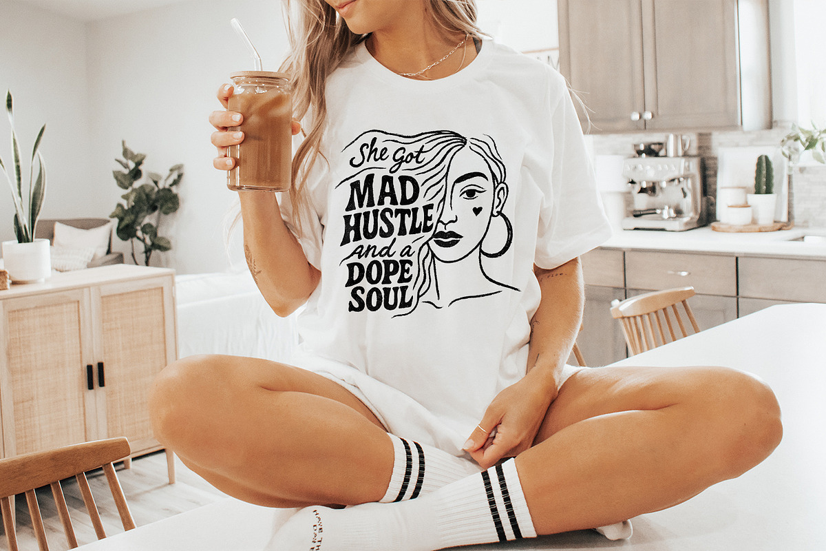 Mad Hustle and Dope Soul png, Woman, an Illustration by SharpMarketplace (Photo 9 of 9)