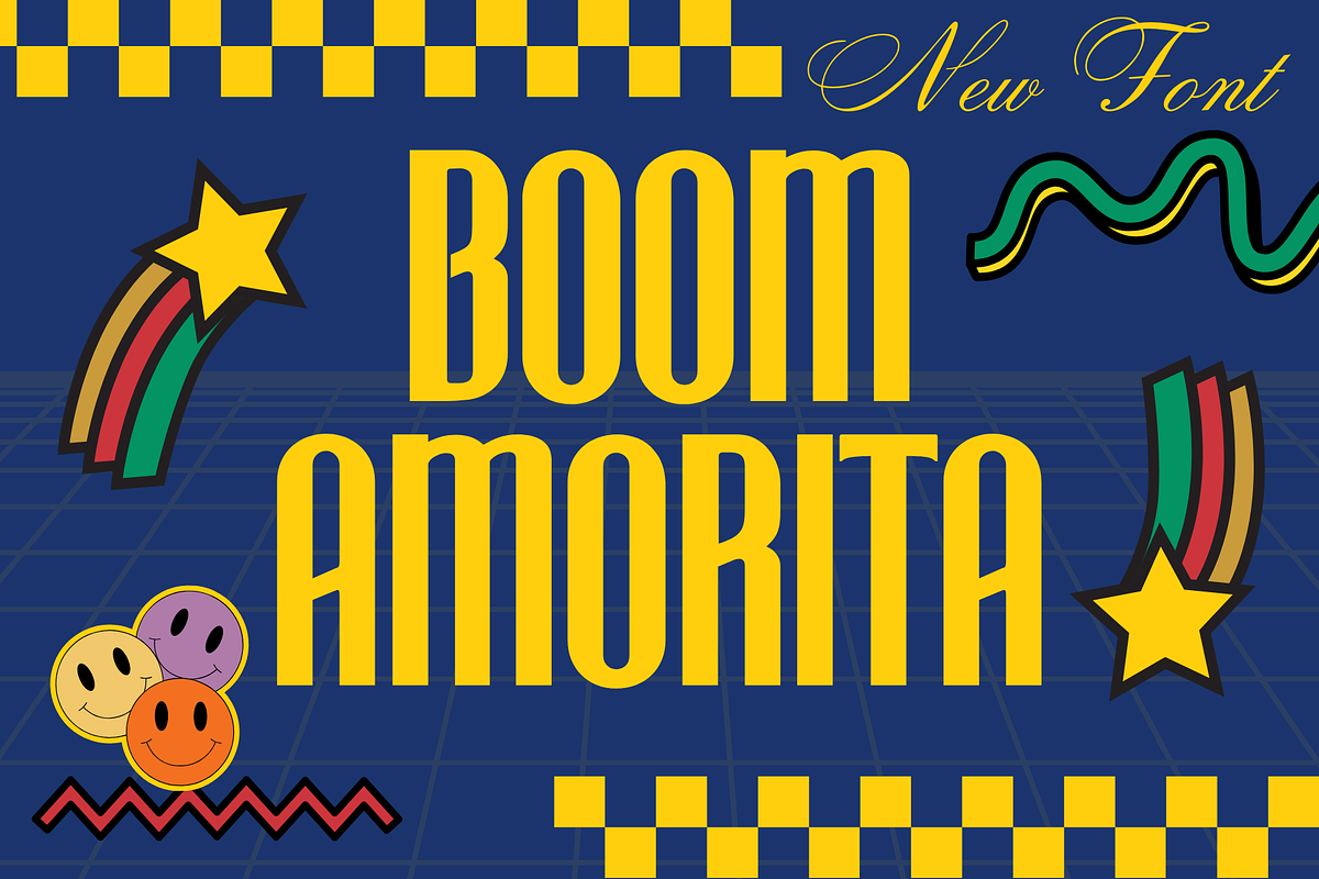 Boom Amorita | Sans Serif Font, a Sans Serif Font by BearyType Studio (Photo 11 of 12)