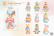 Watercolor Easter Bunny Gnome Bundle, a Decorative Illustration by Apixsala (Thumbnail 2 of 7)