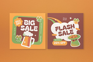 Playful St. Patrick's Sale Banner