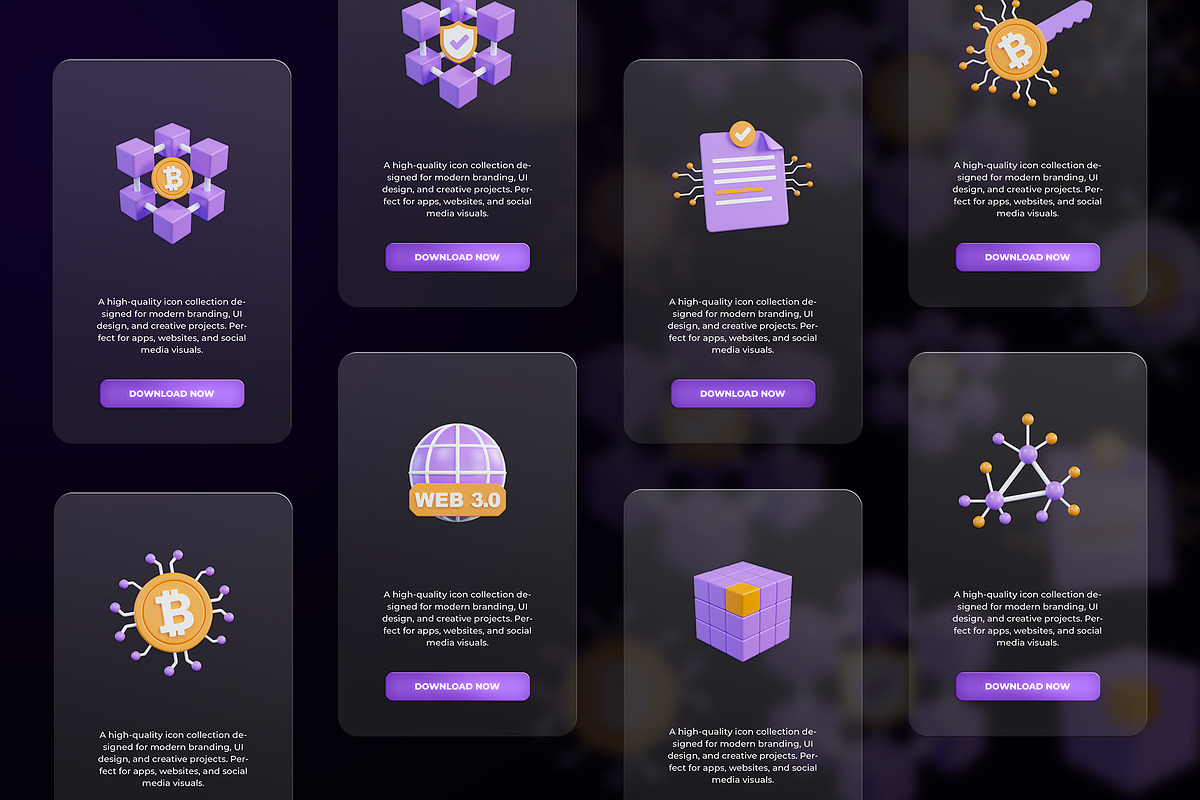 Blockchain 3D Icon, an Object 3D Model by Artnivora.Std (Photo 3 of 4)