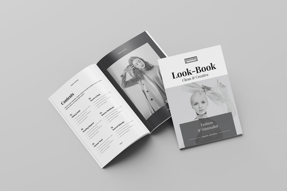 Fashion Lookbook Template, a Brochure Template by Spark_Creative (Photo 2 of 17)