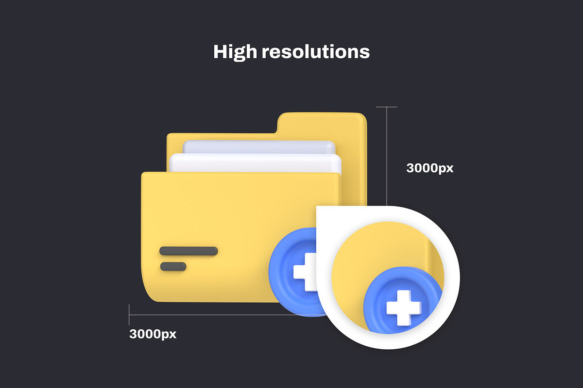 Documents and Files 3D icon Pack, an Object 3D Model by Nate Studios (Photo 4 of 8)