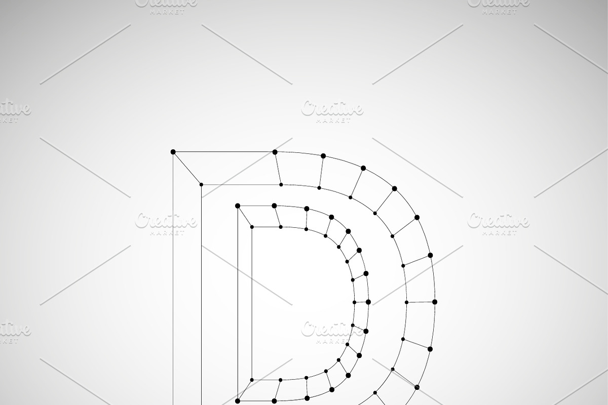 3D Mesh Vector Font preview 5