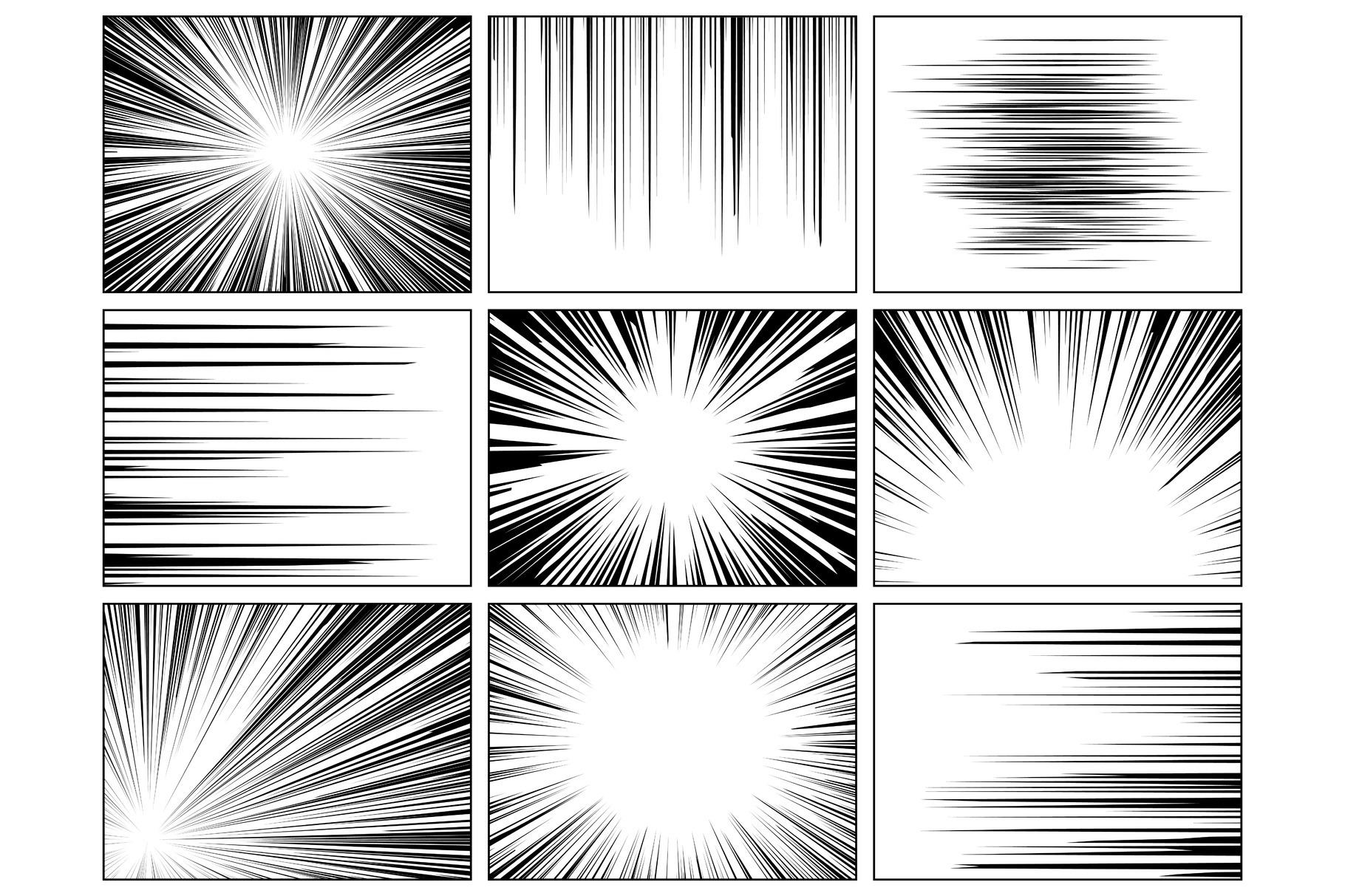 Radial comics lines. Comic book | Textures ~ Creative Market
