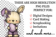 Watercolor Purple Easter Clipart, an Illustration by Daily.Designs (Thumbnail 2 of 7)