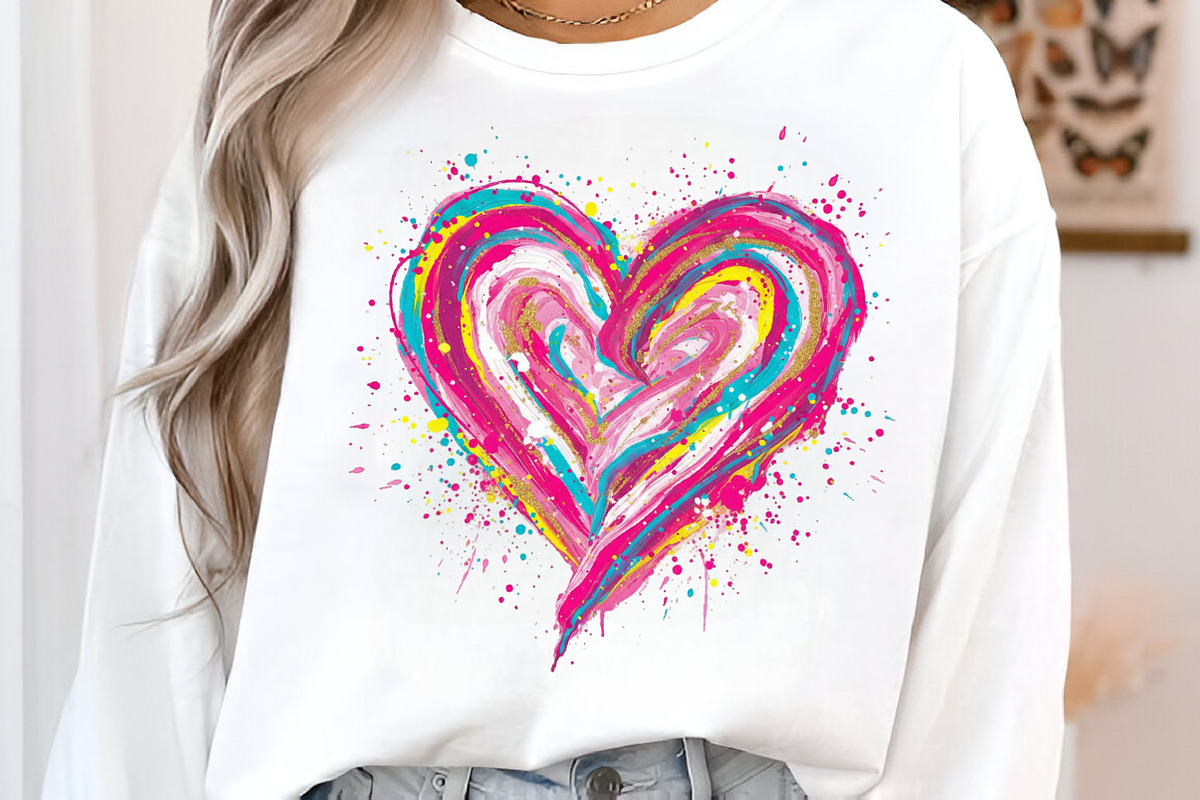 Colorful Brushstroke Valentines Png, an Illustration by SinaCreation (Photo 8 of 11)
