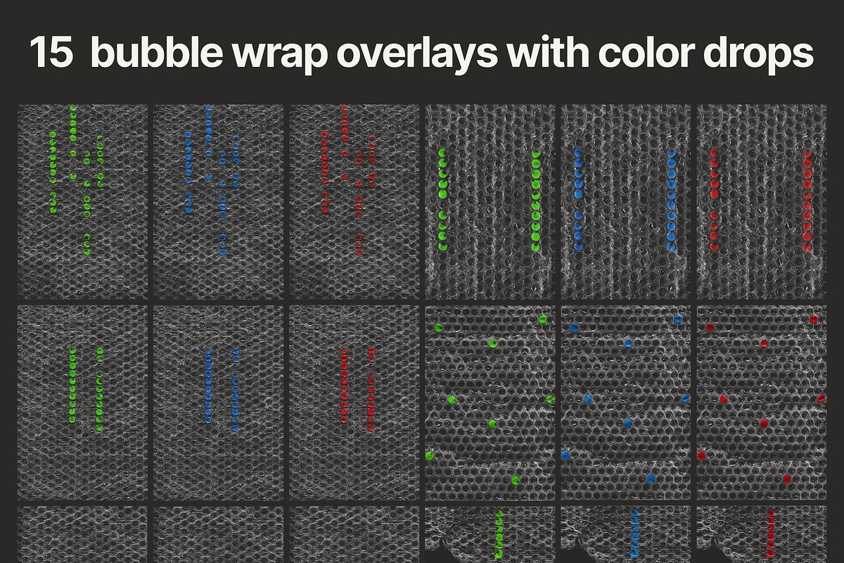 Pluriball: Bubble Wrap Overlays, a Texture Graphic by Anastasiia VNSK (Photo 16 of 19)