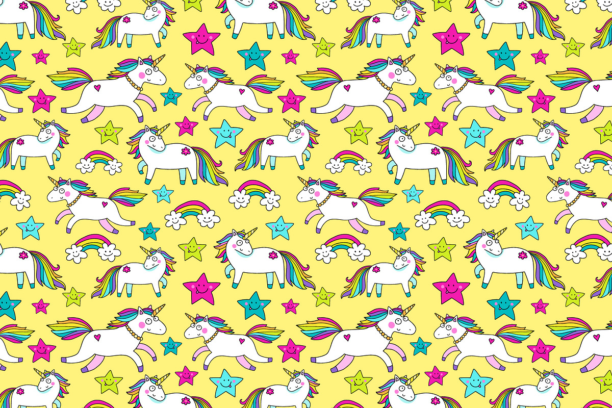 Unicorns: patterns and illustrations, an Animal Illustration by natsa (Photo 4 of 6)