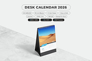 Desk Calendar 2026 Template, a Stationery Template by MstArtwork (Thumbnail 5 of 6)