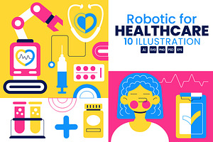 10 Robotic For Healthcare, a Healthcare Illustration by denayunebgt