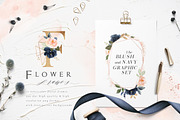 Blush & Navy-Watercolor Graphic Set, a Decorative Illustration by Graphic Box (Thumbnail 3 of 10)