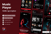 Rhythmix - Music Player Mobile App, an App Template by SLAB! Design (Thumbnail 1 of 4)