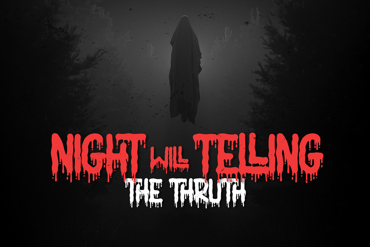 Nightmare - Horror Display Font, a Sans Serif Font by Alpaprana (Photo 3 of 10)