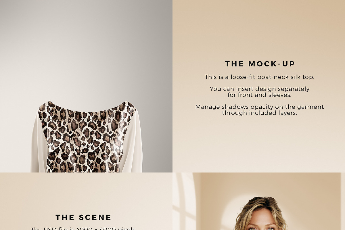 Fashion Blouse Mock-Up 7A3, a Shirt Mockup by Iconogenic (Photo 2 of 5)