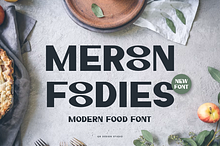 Meroon Foodies - Food Font
