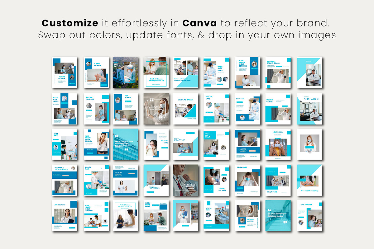 Medical Social Media Canva Templates preview 2
