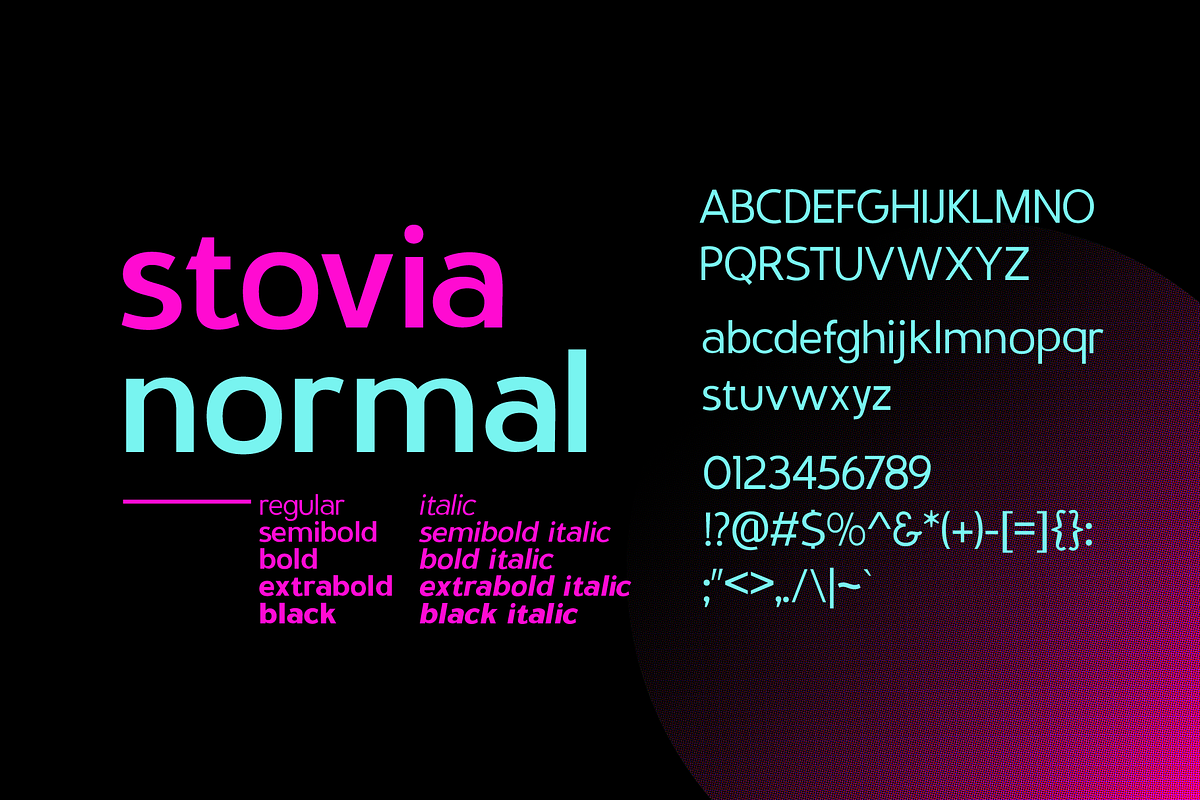 Stovia, a Sans Serif Font by INKsTYPIA (Photo 2 of 7)