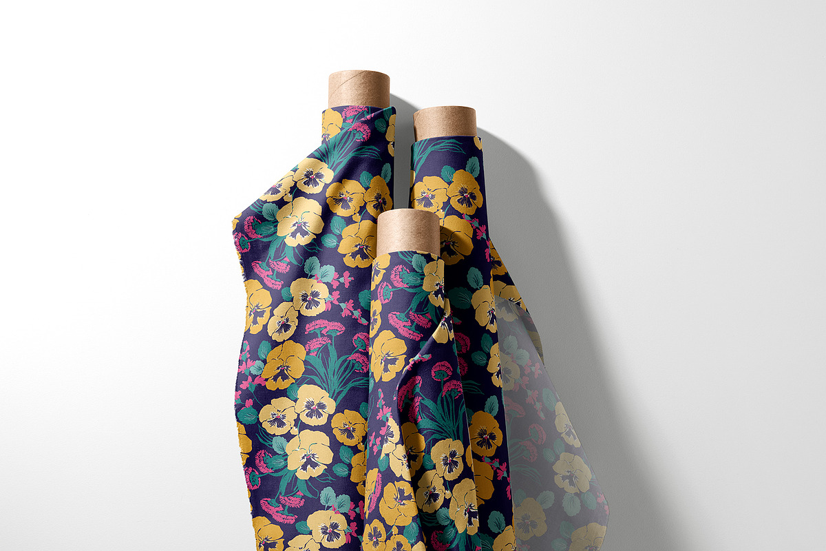 Colorful Pansies Floral Pattern, a Pattern Graphic by StudioGlouna (Photo 8 of 9)