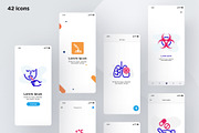 Coronavirus COVID-19 | 42 Icons Set, an Outline Icon by Marina Silence (Thumbnail 14 of 17)