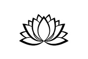 Lotus Flower Vector Icon Bundle, an Illustration by yasushie (Thumbnail 48 of 51)