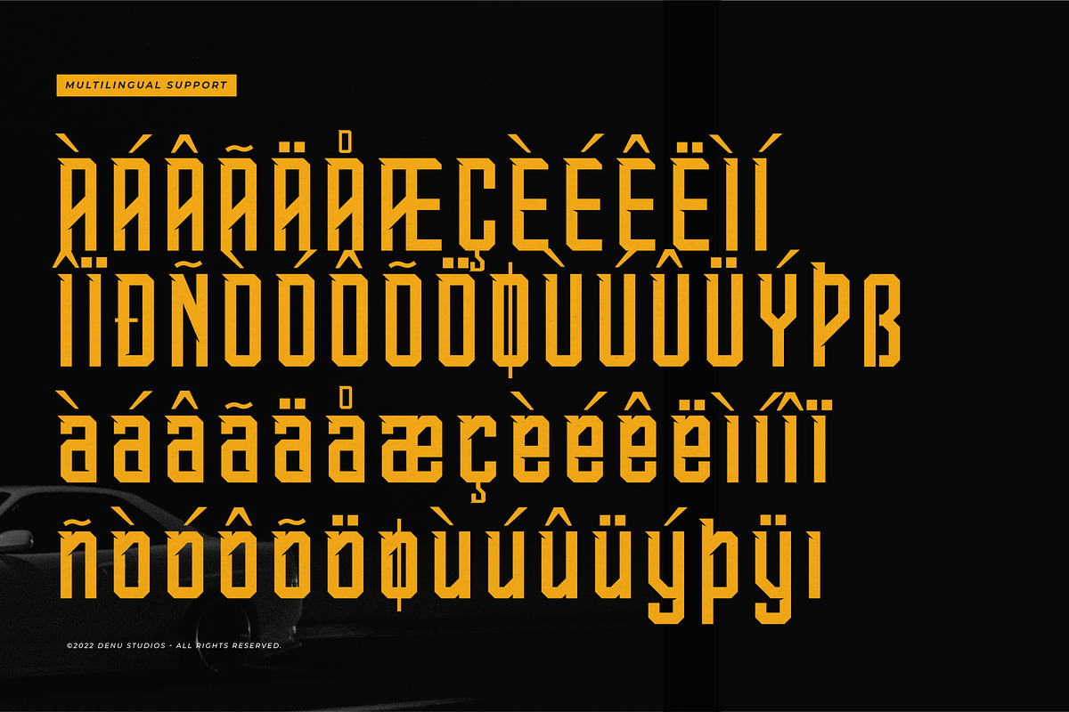 Rush Syndicate | Condensed Racing, a Sans Serif Font by Denustudios (Photo 11 of 12)