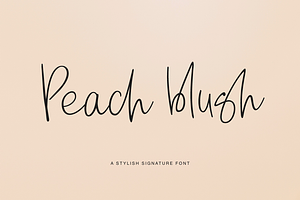 Peach blush, a Script Font by Larin Type Co.