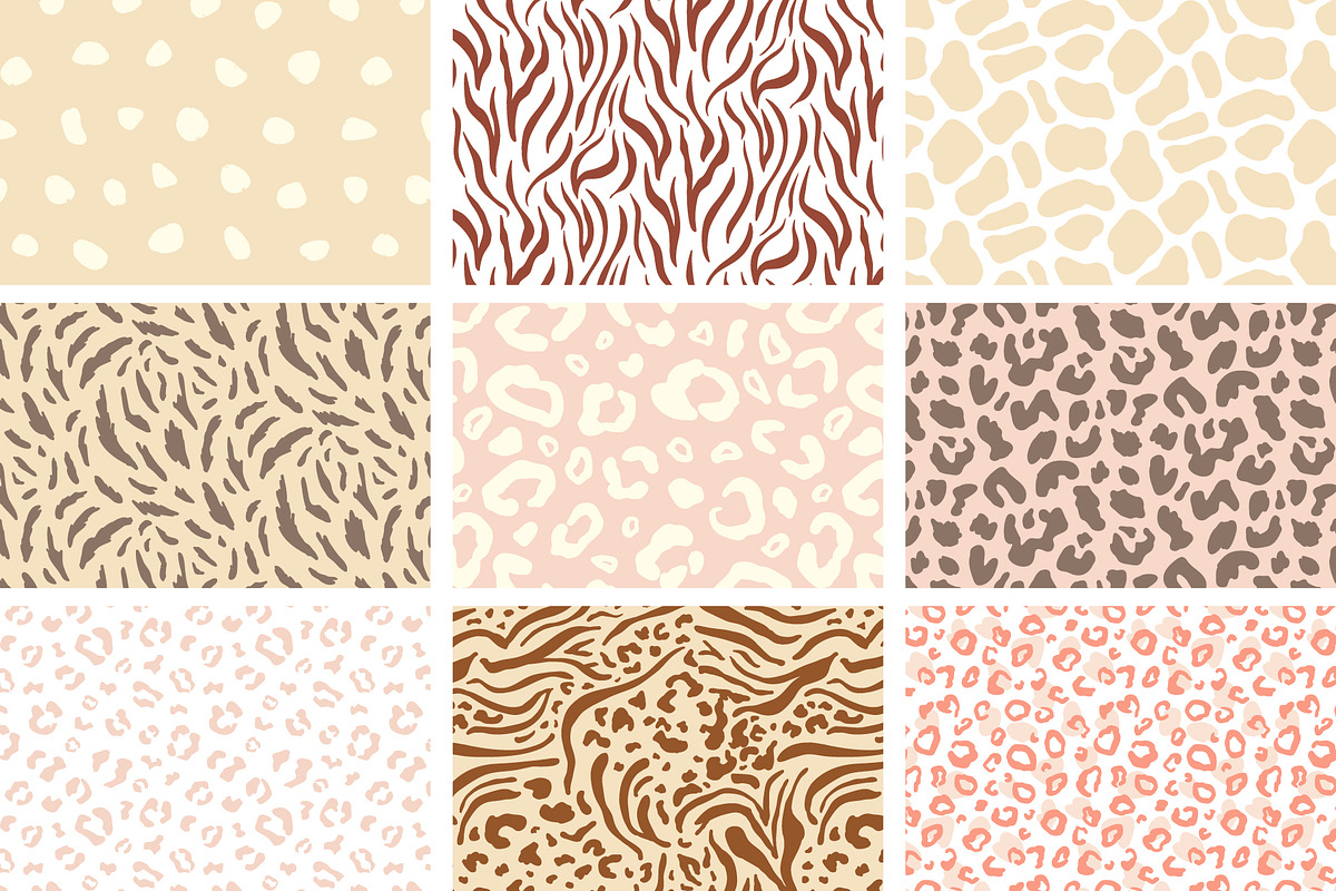 Wild Animal Print Seamless Patterns, a Pattern Graphic by Katrinelly (Photo 12 of 16)