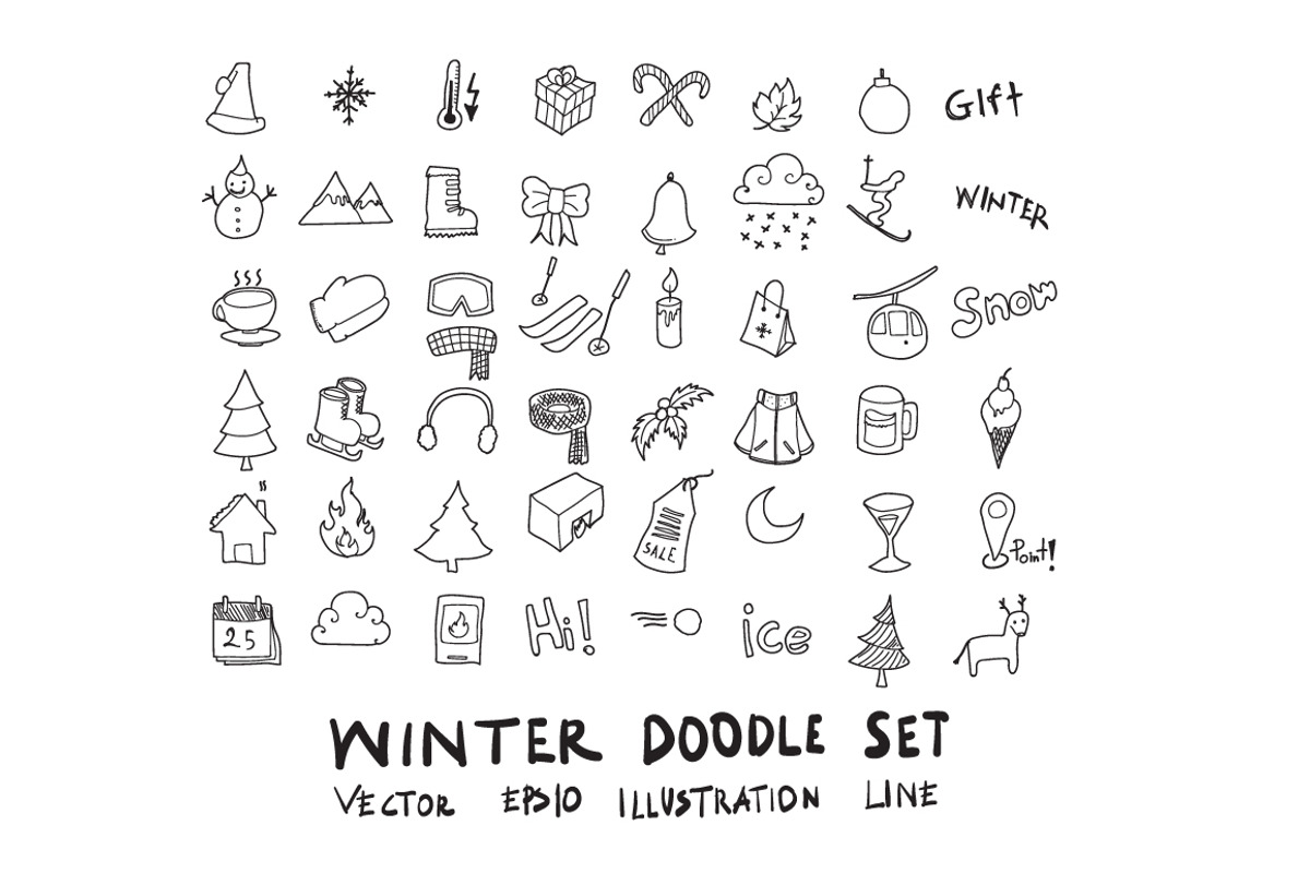 871 Hand Draw doodle icons set, an Outline Icon by TKDoodle (Photo 3 of 19)