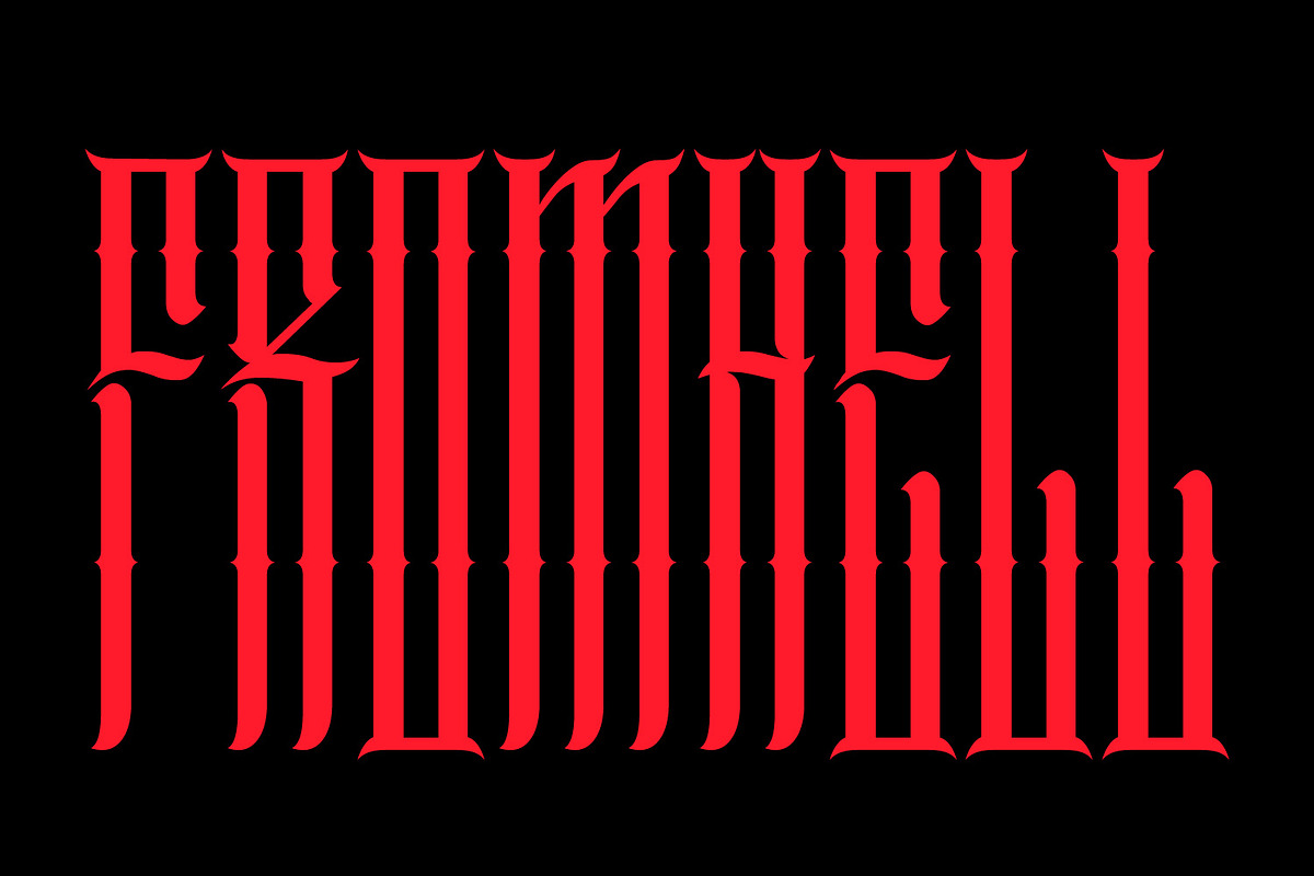 Demonics, a Blackletter Font by Dikas Studio (Photo 3 of 7)