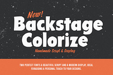 Backstage Colorize - Font Duo