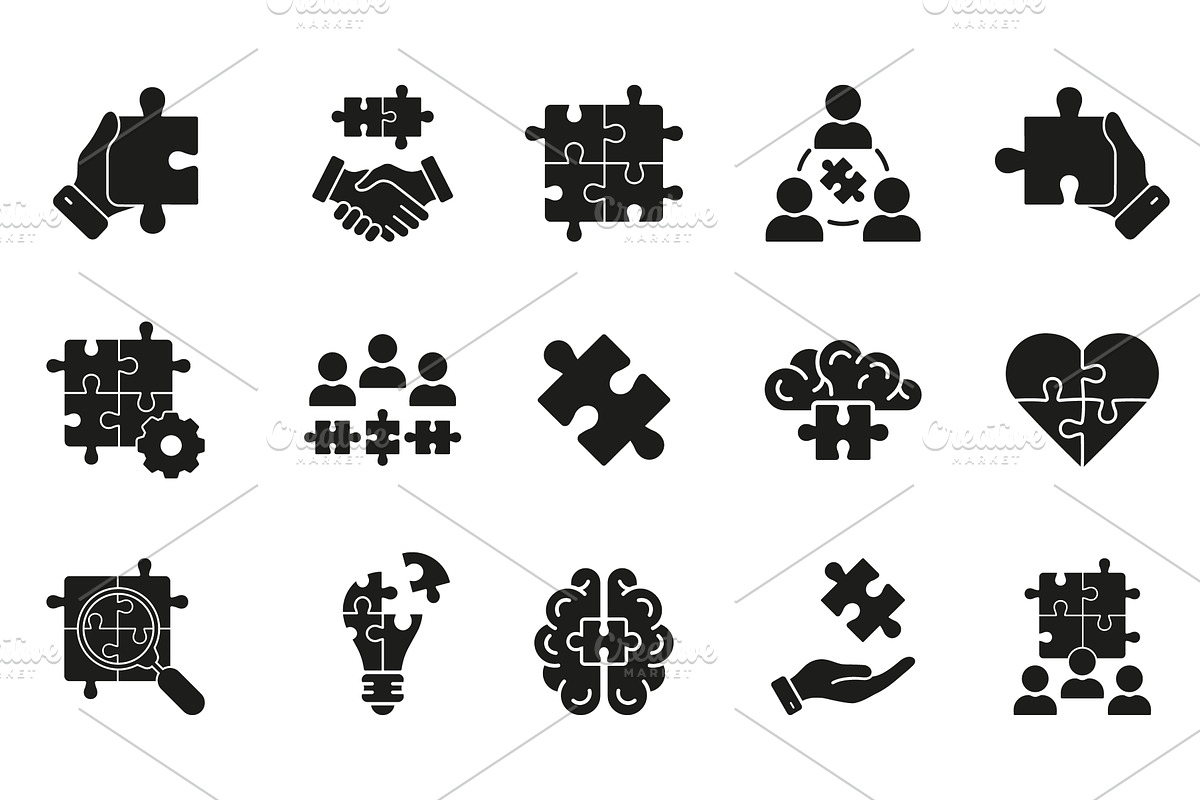 Collaboration and Teamwork Icons, a Person Illustration by Gentle Studio