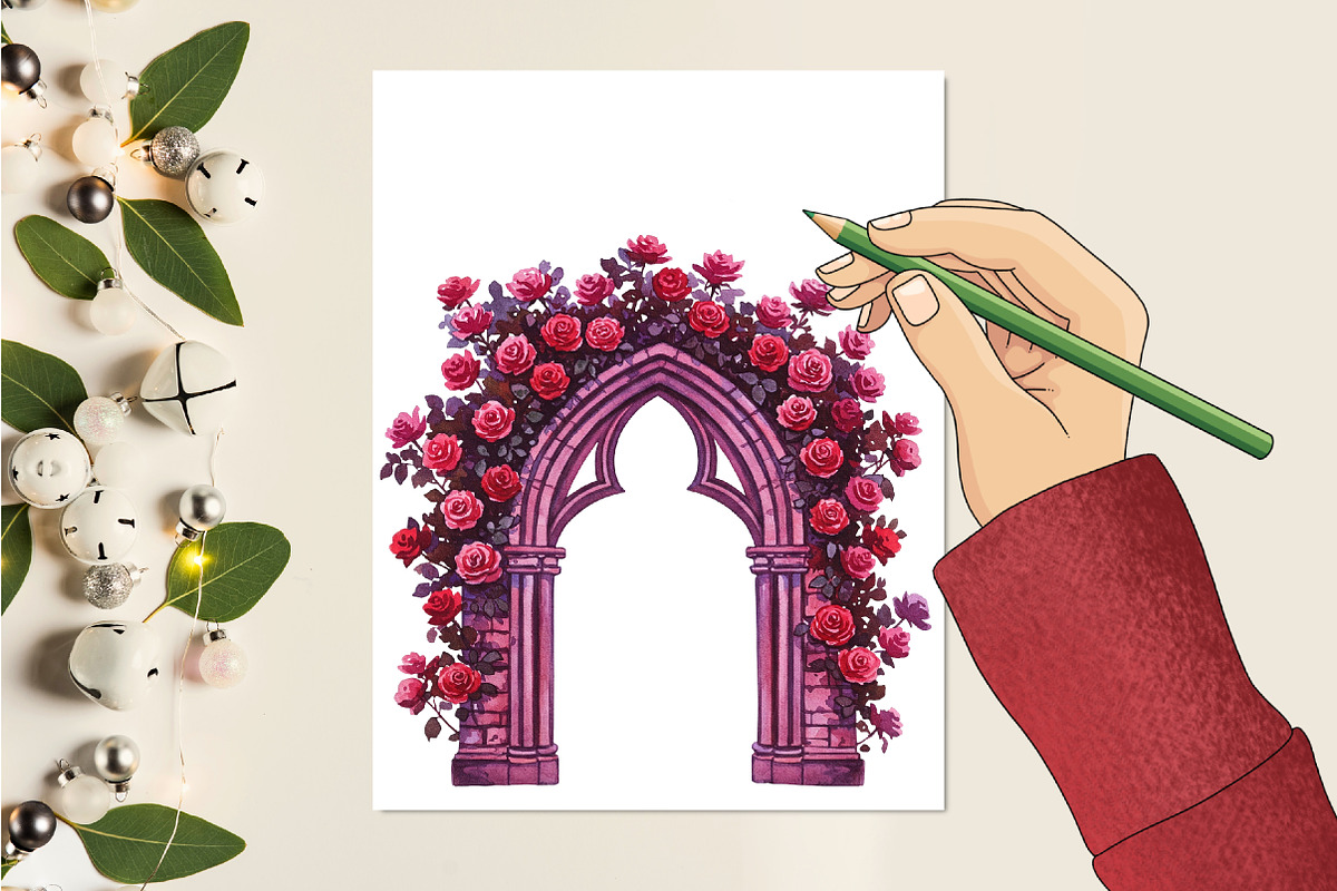Gothic Summer Clipart, an Illustration by RobertsArt (Photo 2 of 7)