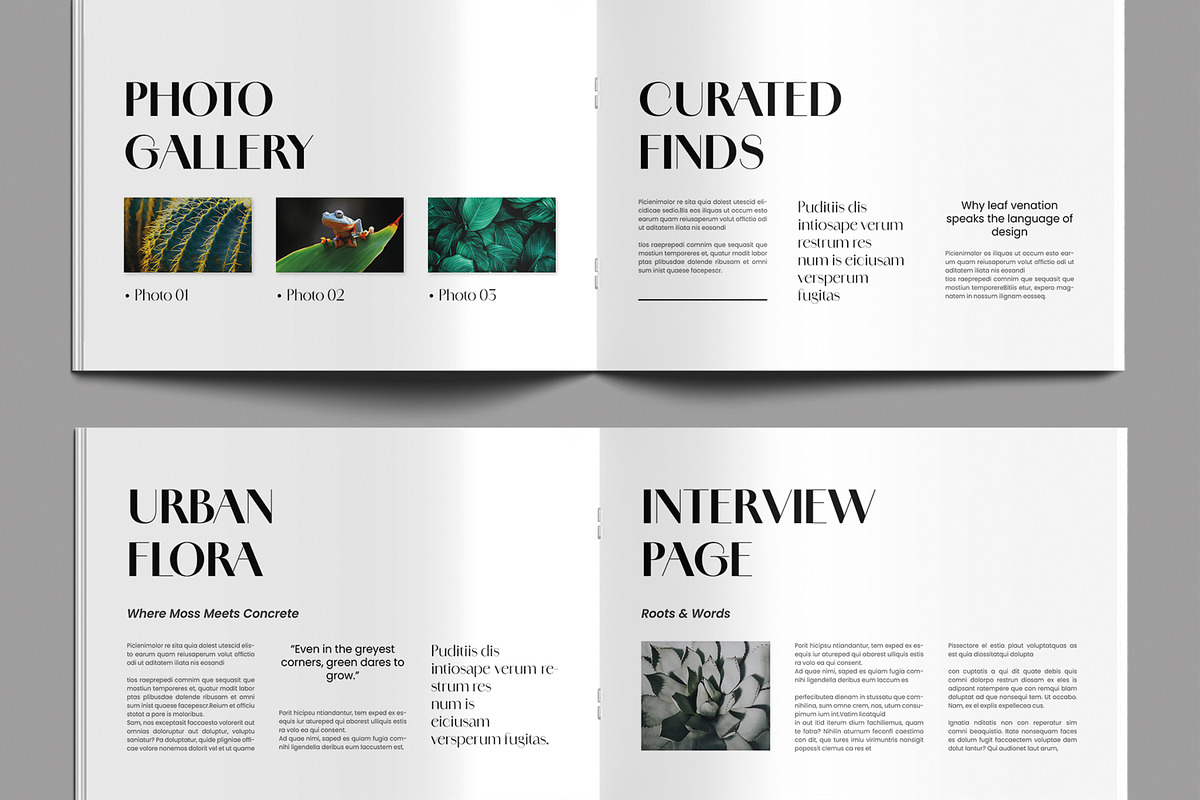 Print Magazine Layout Template preview 4