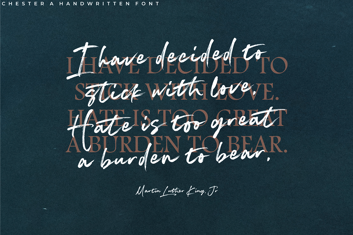 Chester – Handwritten Brush Font, a Script Font by RedyStudio (Photo 2 of 13)