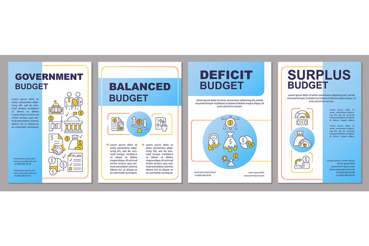 Government budget types brochure, a Brochure Template by IMG Visuals
