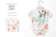 Kitty Café – Pattern Collection, a Pattern Graphic by PROTEA Watercolor Studio (Thumbnail 8 of 9)