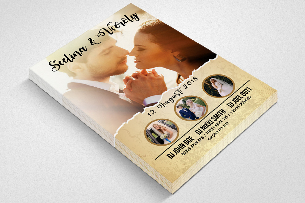 Wedding Ceremony Flyer Template, a Flyer Template by Psd Templates (Photo 2 of 2)