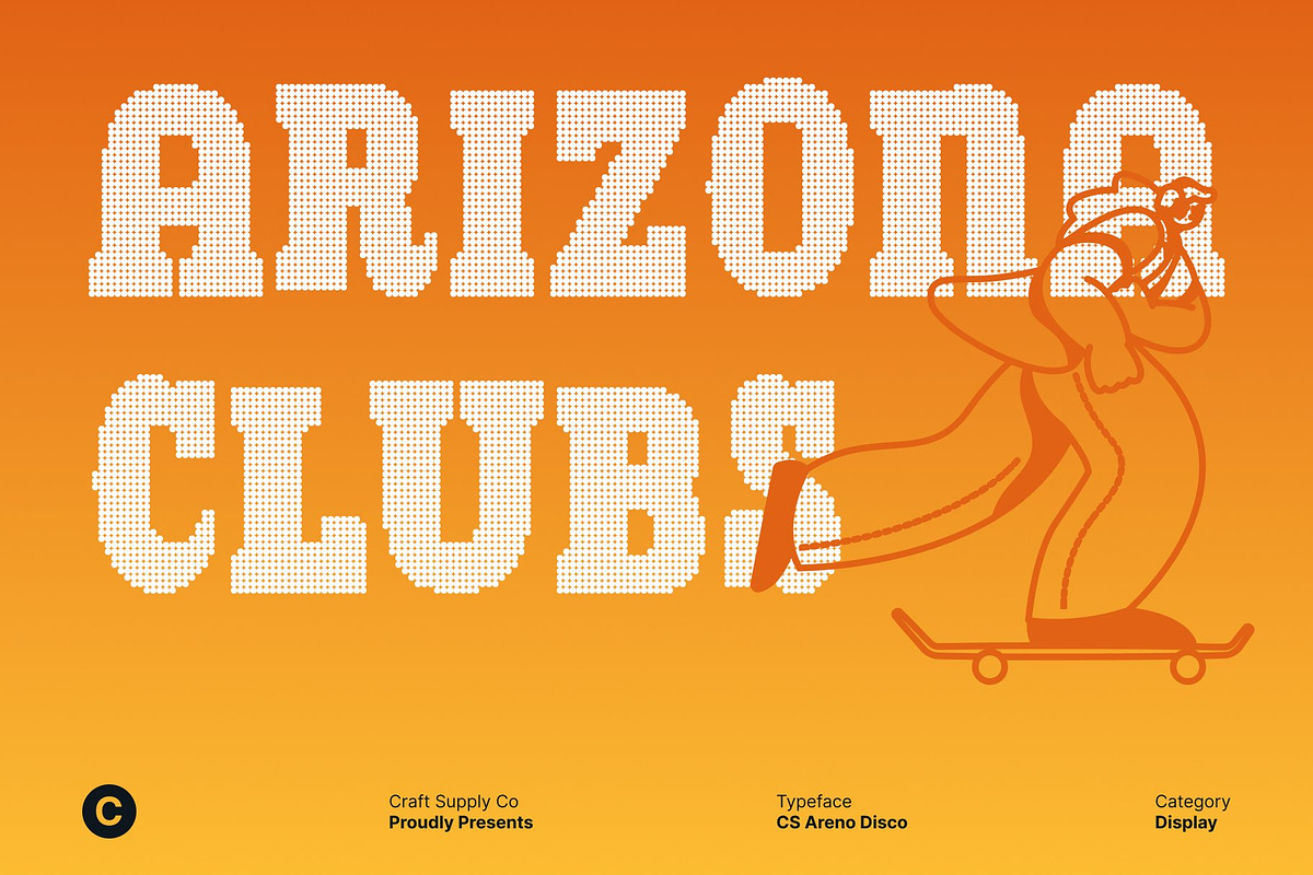 CS Areno Disco, a Slab Serif Font by Craft Supply Co. (Photo 2 of 8)
