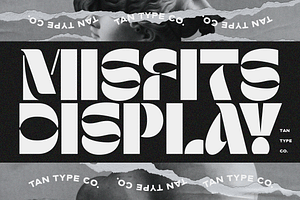 TAN - MISFITS, a Font by TanType