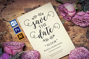 Save the Date Template SHR207, an Invitation Template by Shafura_Wedding (Thumbnail 1 of 5)