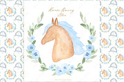 Horse Racing Blue Kentucky Derby, an Illustration by LABFcreations (Thumbnail 2 of 6)