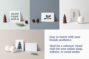 Christmas Card Winter Mockup Bundle