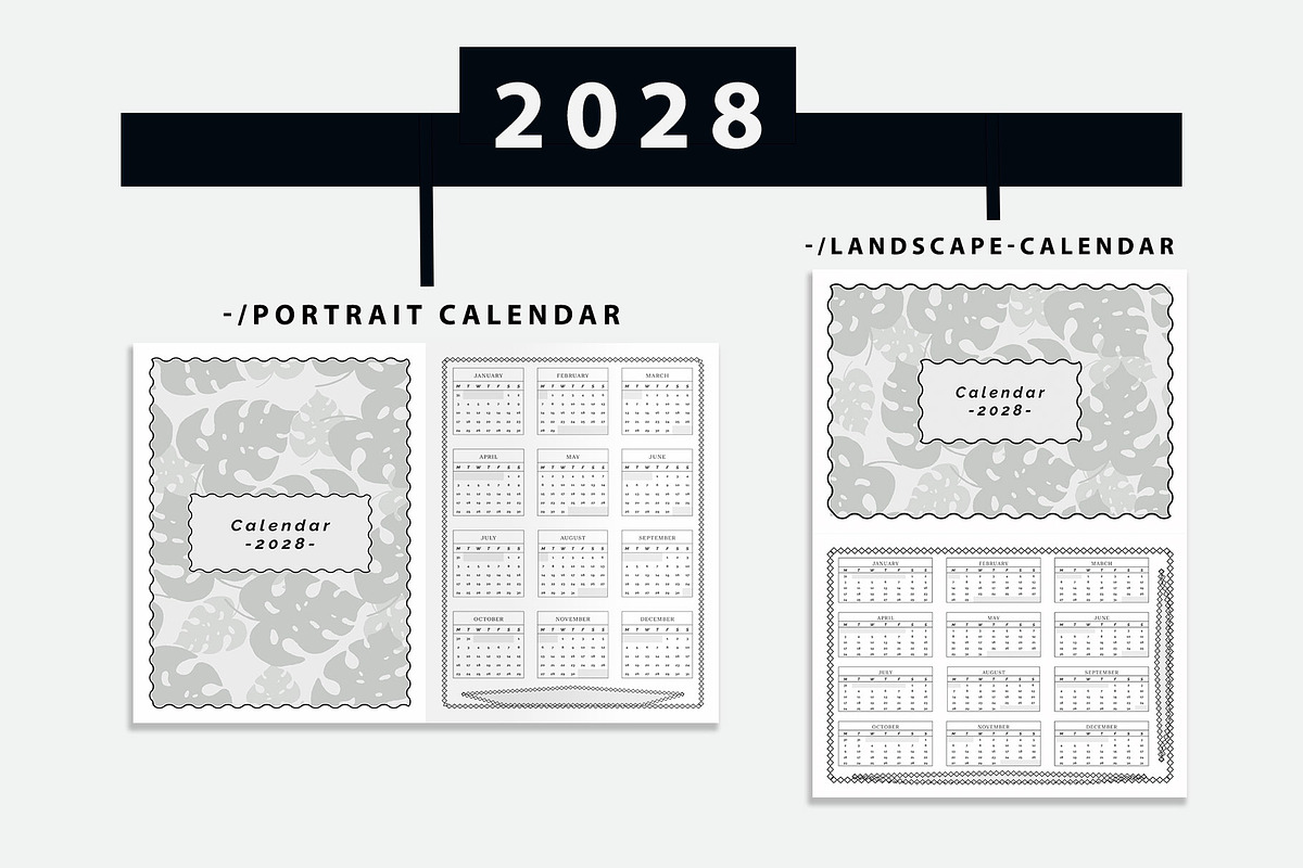 # 2027–2030 Calendar Template Bundle, a Stationery Template by MNT-Creator (Photo 5 of 7)