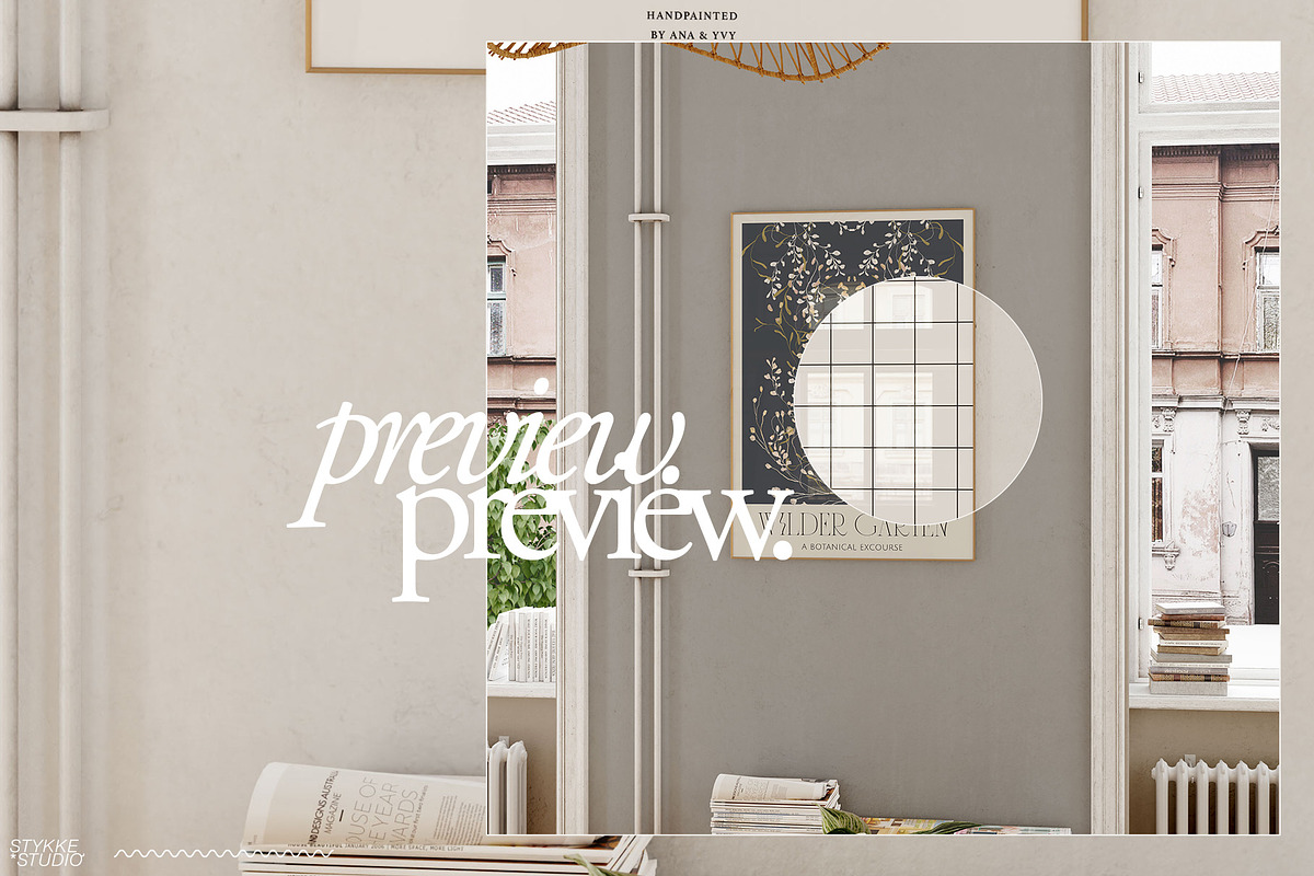 LENIS ROOM Natural Frame Mockup Set, a Household Mockup by Stykke Studio (Photo 6 of 58)