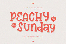 Peachy Sunday - Playful Handwritten
