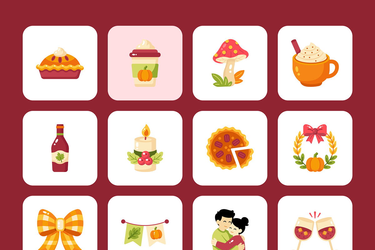 75 Thanksgiving Flat Icons, an Emoji Icon by Prosymbols (Photo 10 of 10)
