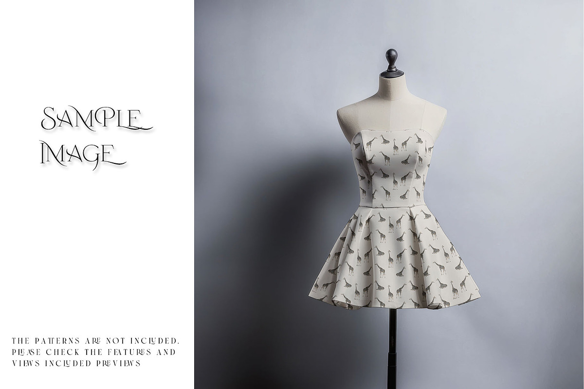 Women's Strapless Mini Dress Mockups, a Product Mockup by mock-ups (Photo 7 of 17)
