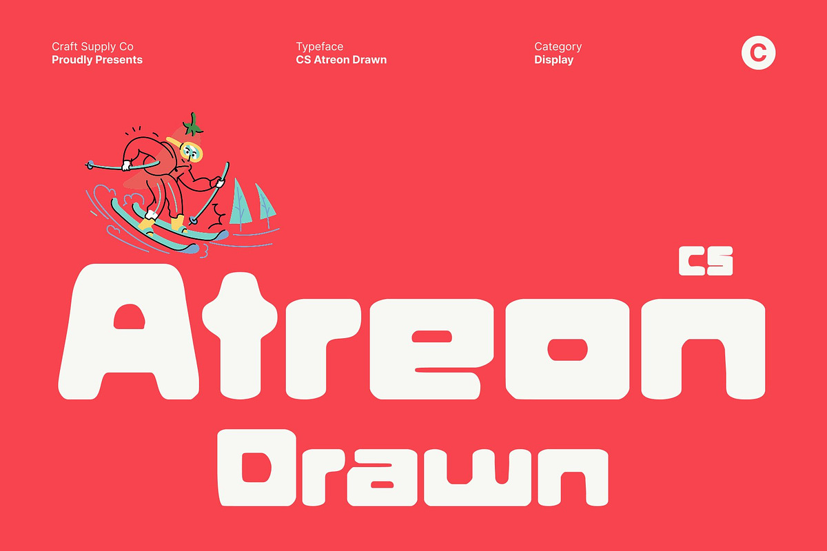 CS Atreon Drawn, a Sans Serif Font by Craft Supply Co. (Photo 1 of 8)