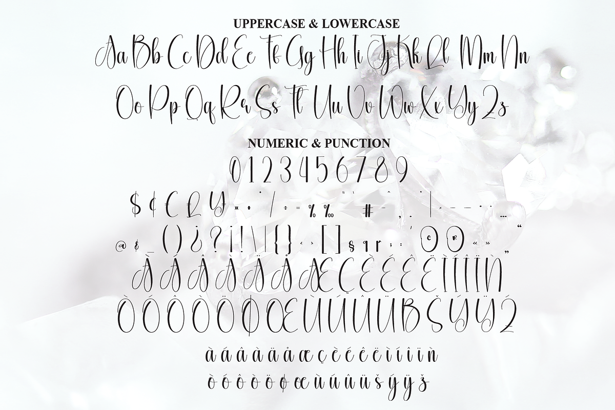 Rhinestone | Script Font, a Handwritten Font by Scratchones (Photo 7 of 9)